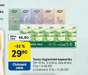 Tesco Tento hygienické kapesníky nabídka