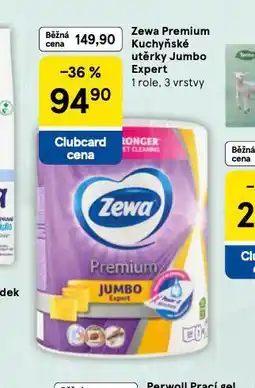 Tesco Zewa premium kuchyňské utěrky jumbo expert nabídka