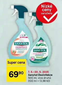 Tesco Sanytol dezinfekce nabídka