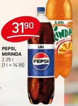 Flop PEPSI, MIRINDA nabídka
