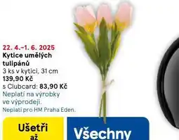Tesco Kytice umělých tulipánů nabídka