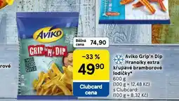 Tesco Aviko grip´n dip hranolky extra křupavé bramborové lodičky nabídka