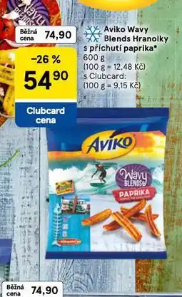 Tesco Aviko wavy blends hranolky s příchutí paprika nabídka