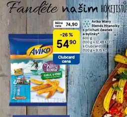 Tesco Aviko wavy blends hranolky s příchutí česnek a bylinky nabídka