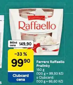 Tesco Ferrero raffaello pralinky nabídka