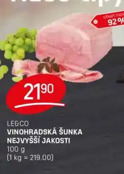 Flop LE &CO Vinohradská šunka nejvyšší jakosti nabídka