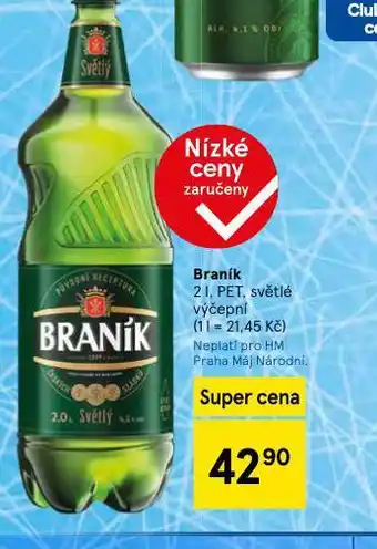 Tesco Pivo braník nabídka