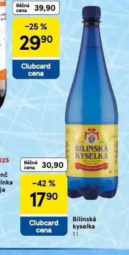 Tesco Bílinská kyselka nabídka