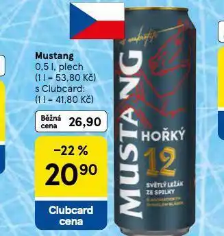 Tesco Pivo mustang nabídka