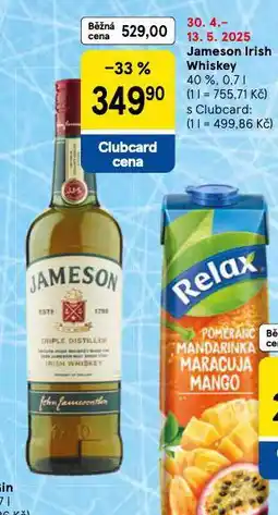 Tesco Jameson irish whiskey nabídka