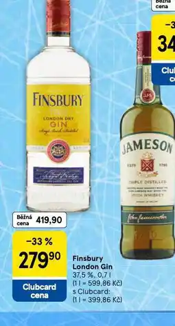 Tesco Finsbury london gin nabídka