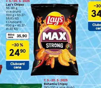 Tesco Lay´s chipsy nabídka