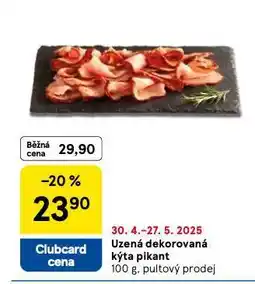 Tesco Uzená dekorovaná kýta pikant nabídka