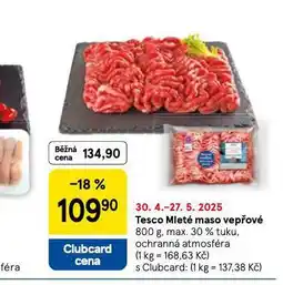Tesco Mleté maso vepřové nabídka