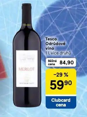 Tesco Tesco odrůdové víno nabídka
