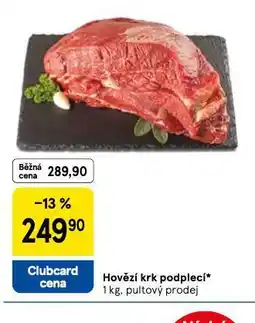 Tesco Hovězí krk podplecí nabídka