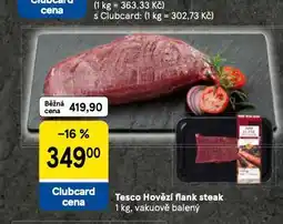 Tesco Hovězí flank steak nabídka
