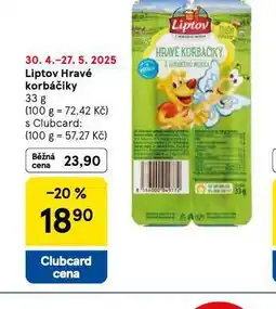 Tesco Liptov hravé korbáčiky nabídka