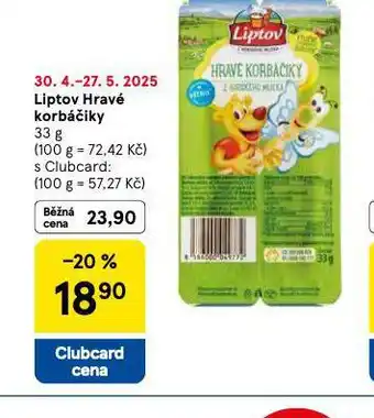 Tesco Liptov hravé korbáčiky nabídka