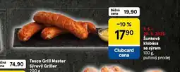 Tesco Šunková klobása se sýrem nabídka
