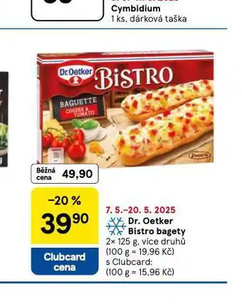 Tesco Dr. oetker bistro bagety nabídka