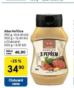 Tesco Alba hořčice nabídka
