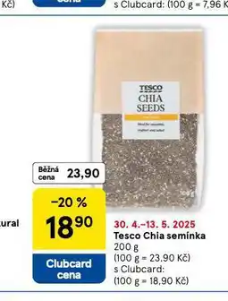 Tesco Tesco chia semínka nabídka