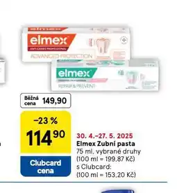 Tesco Elmex zubní pasta nabídka