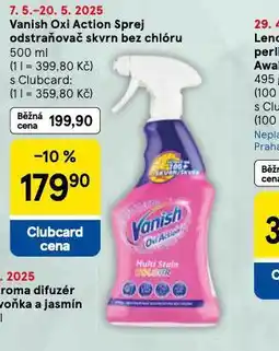 Tesco Vanish oxi action sprej nabídka