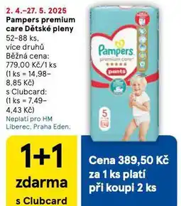 Tesco Pampers dětské plenky nabídka
