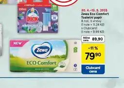 Tesco Zewa eco comfort toaletní papír nabídka