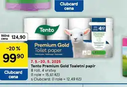 Tesco Tento premium gold toaletní papír nabídka
