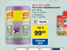 Tesco Fino color odpadkové pytle nabídka
