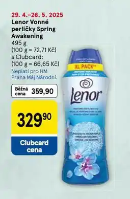 Tesco Lenor vonné perličky nabídka