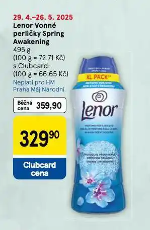 Tesco Lenor vonné perličky nabídka
