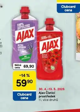 Tesco Ajax čistící prostředek nabídka