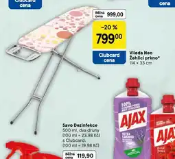 Tesco Vileda neo žehlící prkno nabídka