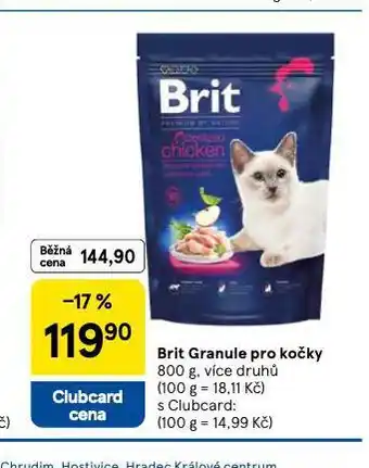 Tesco Brit granule pro kočky nabídka
