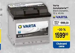 Tesco Varta autobaterie 45 ah nabídka