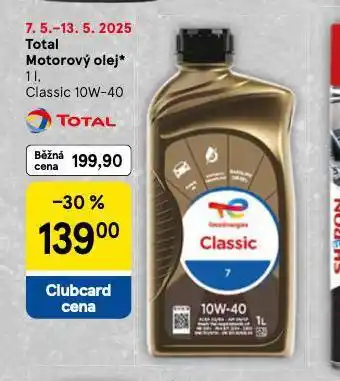 Tesco Total motorový olej 10w-40 nabídka