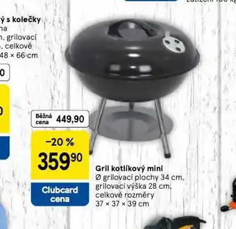 Tesco Gril kotlíkový mini nabídka