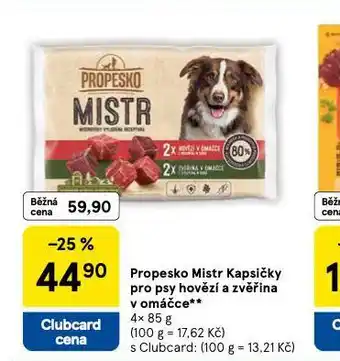 Tesco Propčsko mistr kapsičky pro psy nabídka
