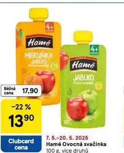 Tesco Hamé ovocná svačinka nabídka