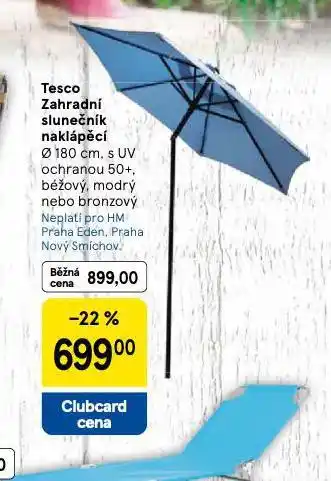Tesco Zahradní slunečník naklápěcí nabídka
