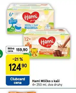 Tesco Hami mlíčko s kaší nabídka