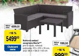 Tesco Rohová sedací souprava marie nabídka