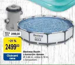 Tesco Bestway bazén s kovovým rámem nabídka