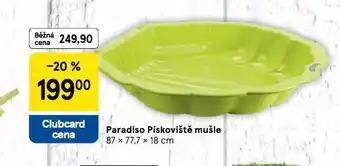 Tesco Paradiso pískoviště mušle nabídka