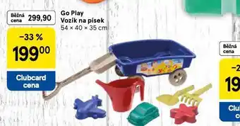 Tesco Go play vozík na písek nabídka