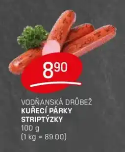 Flop Vodňanská drůbež Kuřecí párky striptýzky nabídka